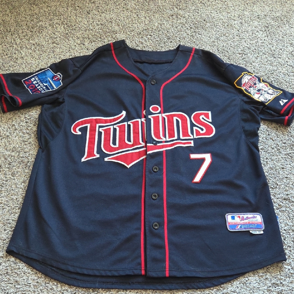 Mens Twins Mauer Jersey - L